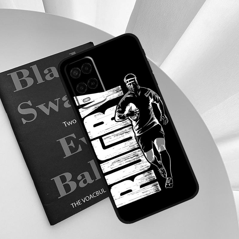 

Rugby Ball Case For Oppo A54 A74 A94 A54S A57S A15 A16 A17 A52 A72 A76 A96 A58 A78 A98 A77 A5 A9 Cover OPPO A57s