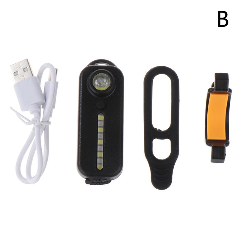 Led Red Blue Shoulder Police Light With Clip Usb Charging Flashing Warn Light B