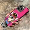 Arale S-Slump Anime Plating Phone Case For Iphone 16 17 Pro Max Air 16E 14 15 Plus 12 13 Mini Anti-Fall Airabag Cover