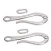 2PCS Marine Boat Link Climbing Buckle 6 Inch Stainless Steel Life Rafts Ship Link Shackle with Quick Release Ring