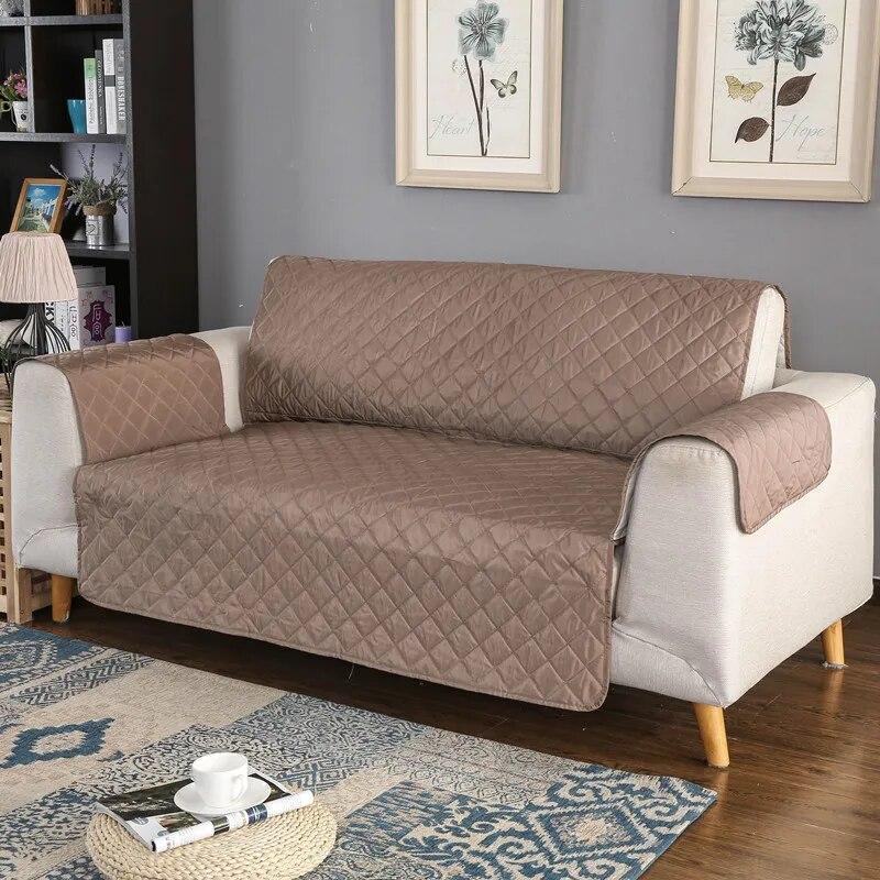 

Хороший водонепроницаемый чехол для дивана, сплошной цвет, серый, для домашних животных, собак, диван, полотенце, защитный чехол для мебели, противоскользящий чехол для дивана 1 Seater 53x190cm