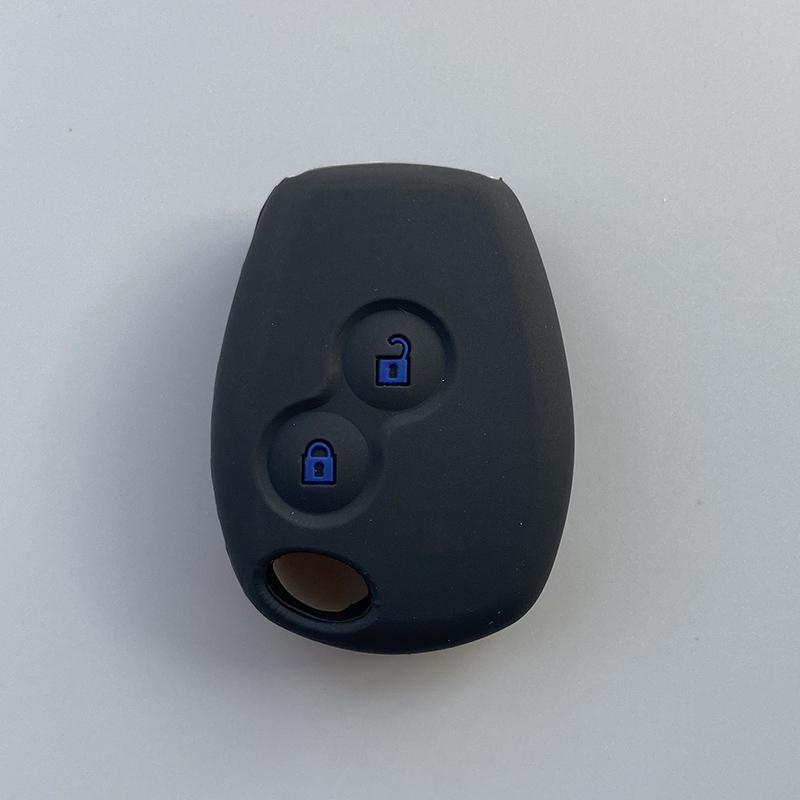 ZAD Siliconen Autosleutelhoesje Voor renault 2 knoppen Kangoo DACIA Scenic Megane Sandero Captur Twingo Modus afstandsbediening sleutelhoes