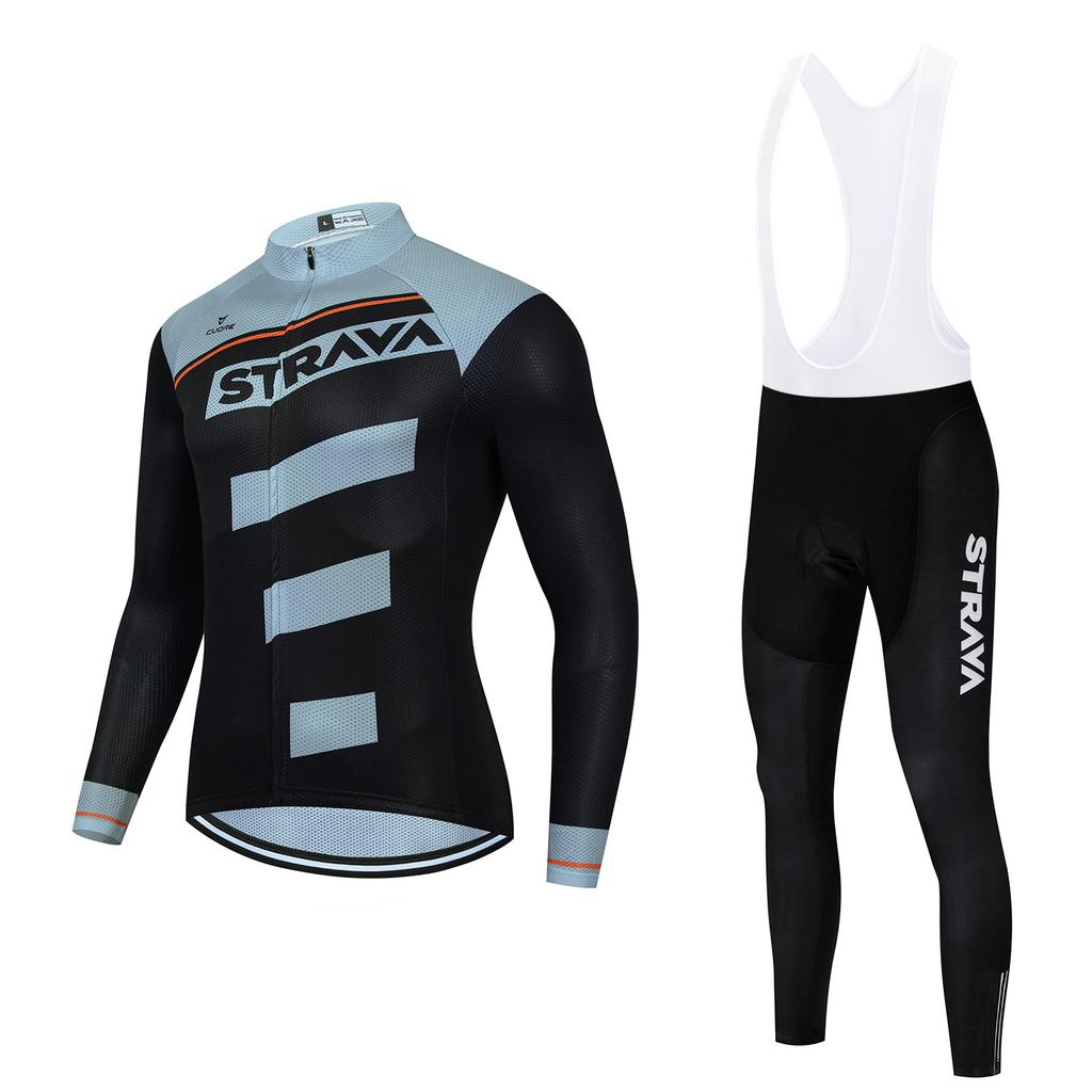 Autumn and Winter Long-sleeved S Cycling Suit, Men's and Women's Breathable Road Mountain Bike Suit