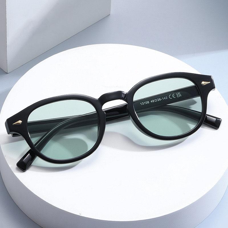Retro Round Small Frame Outdoor Sunglasses Personalized High-End Men'S And Women'S Glasses Fashion Trend Uv Resistant Eyewear