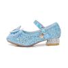 Scarpe col tacco alto da bambina Nuove scarpe di cristallo Elsa per bambini Scarpe da principessa Frozen Scarpe da spettacolo per bambine