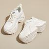 New Little White Shoes Women's Shoes Platform Casual Versatile Lace-up Heightening Dad Shoes Round Head Shallow Mouth Internet Celebrity Sports Shoes