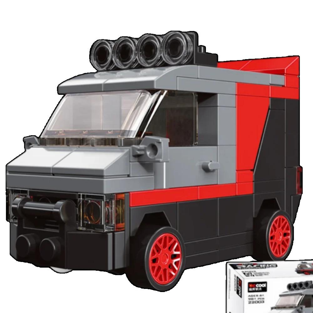 DIY Racing Car Bus Engineering Vehicle Ambulance Pull Back Model Building Blocks Brick Toys Children Boys Compatible With Lego
