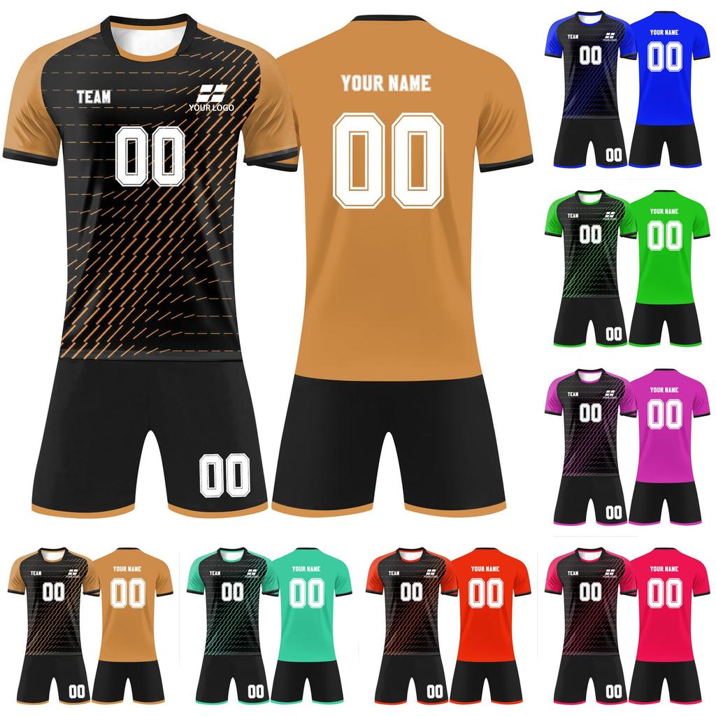Personlig skjortesett for menn jenter med navnenummer Spesialtilpassede fotballdrakter for gutter treningsdress