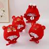 Baby Red Wool Hat with Ear Protection - Autumn/Winter Celebration for Boys & Girls