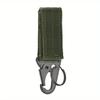 4Pcs Multifunction Tactical Hanging Buckles Nylon Webbing Belt Triangle Buckle Climbing Tool Accessory Carabiner Keychain.