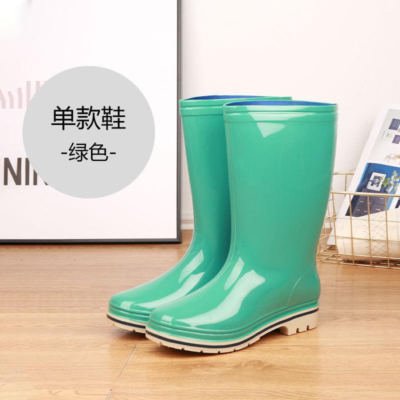 

Water shoes women s rain shoes medium and high rain boots children s cotton lint waterproof and non-slip rain boots rubber shoes 36