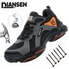 Work Safety Shoes Breathable Men Work Protective Sneakers Anti-Puncture Work Shoes Male Steel Toe Outside Sport Shoes