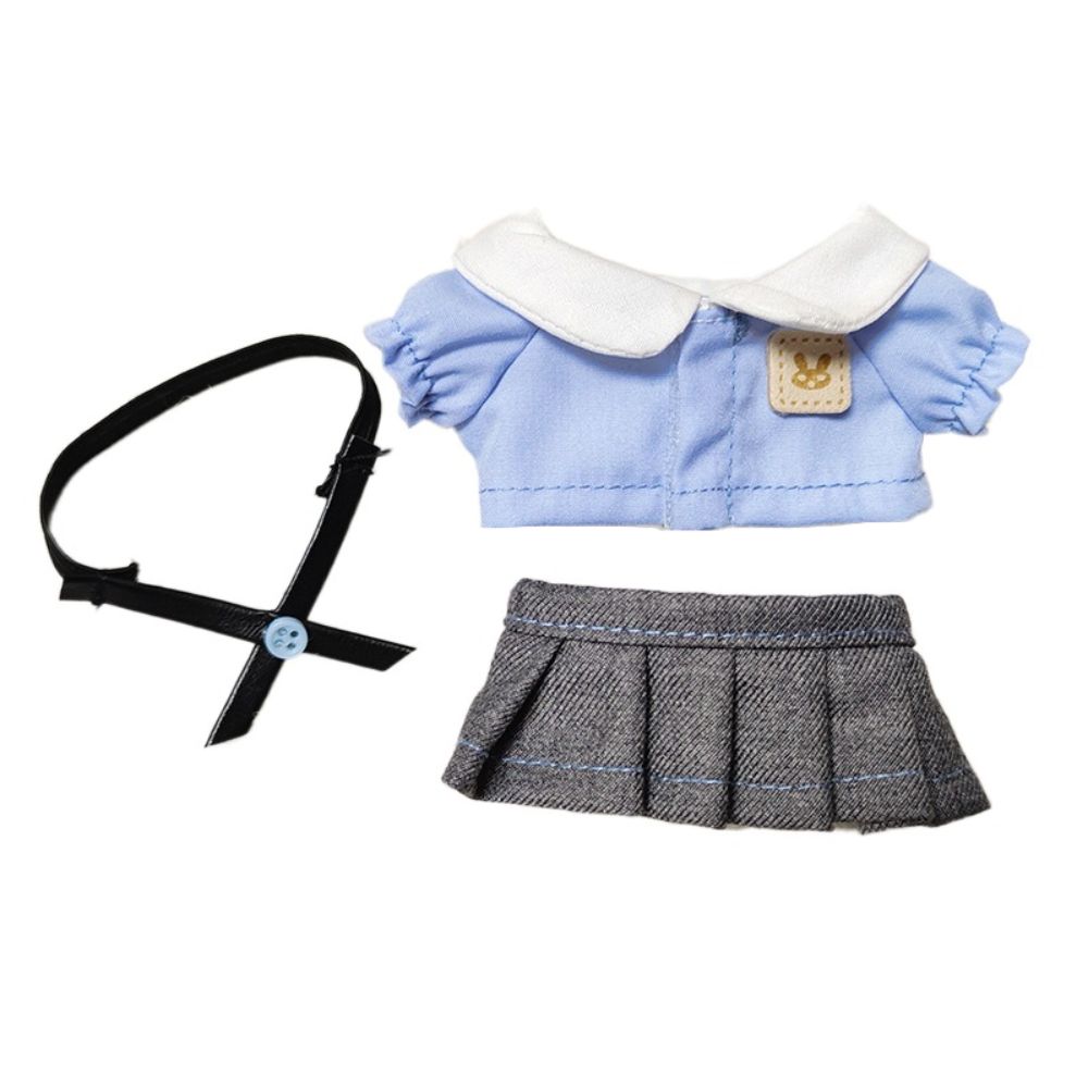 Kindergarten Uniform 10CM Doll Clothes Dress Up Cotton Doll Outfit Doll School Uniform  Replacement