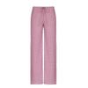 New High Waist Loose Straight Leg Pants for Women American Style Casual Striped Trousers with Lace Up