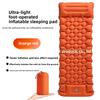 Portable Inflatable Camping Mattress with Foot Pump TPU Diamond Air Pocket Sleeping Pad for Hiking Backpacking