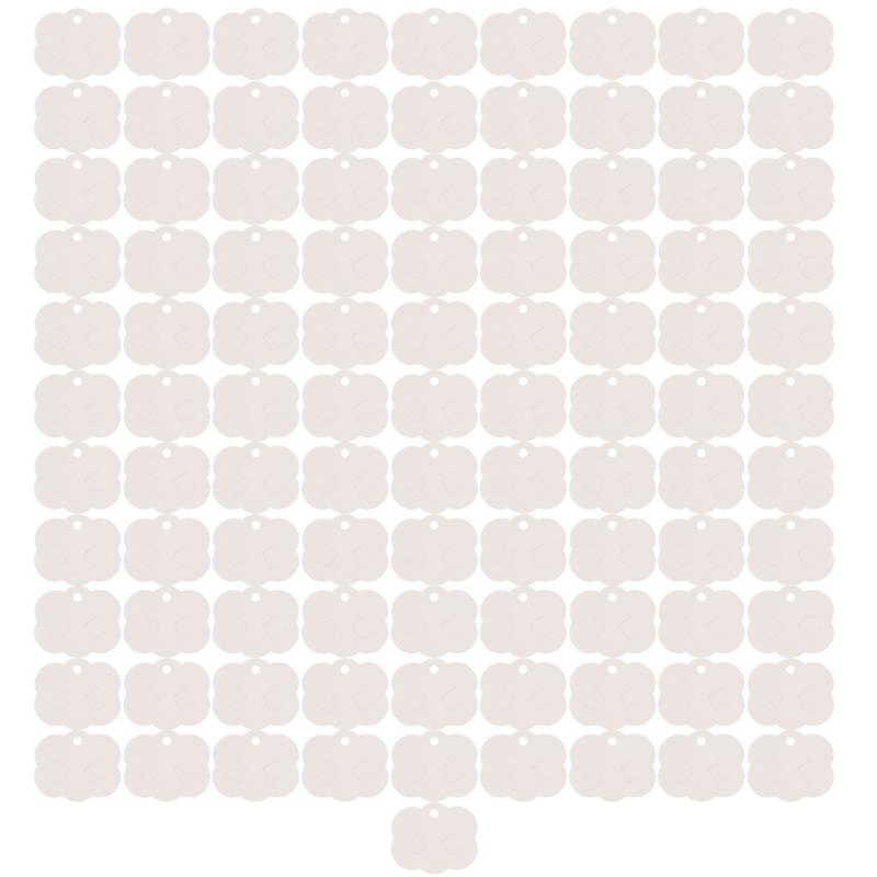 Set of 100 Jewelry Display Cards Hair Clip Cards Necklaces Cards Paper Texture Convenient Jewelry Cards for Displaying