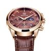 Watch Men'S Quartz Watch Multifunctional Timing Fashion Waterproof Luminous Leather Trendy Men'S Watch 5160