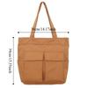 Leisure Multi-pocket Tote Bags Canvas Large Capacity Single Shoulder Bag Chic Light Weight Messenger Bags Unisex