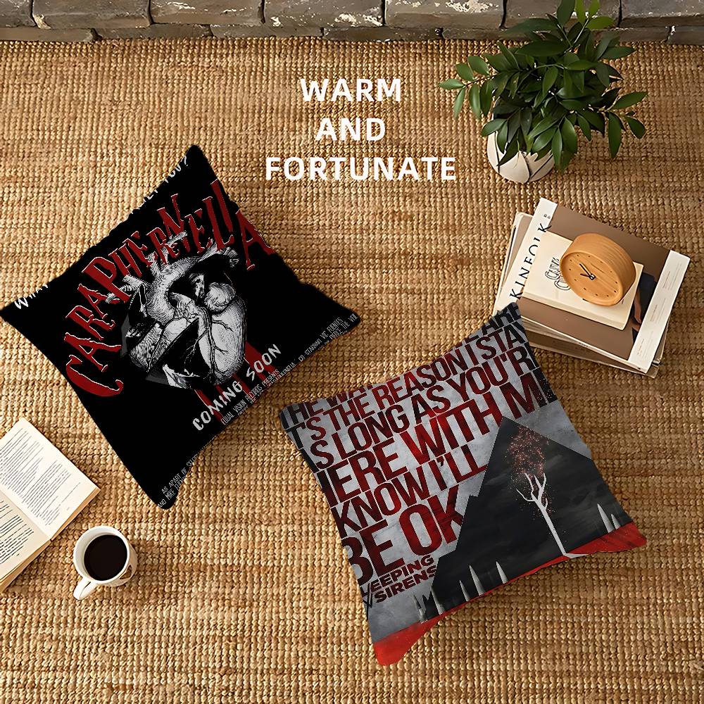 Band S-Sleeping With Sirens Classic Lucky Dragon Pillow Cover Sofa Cushion Cover Home Room Decoration Children Gift