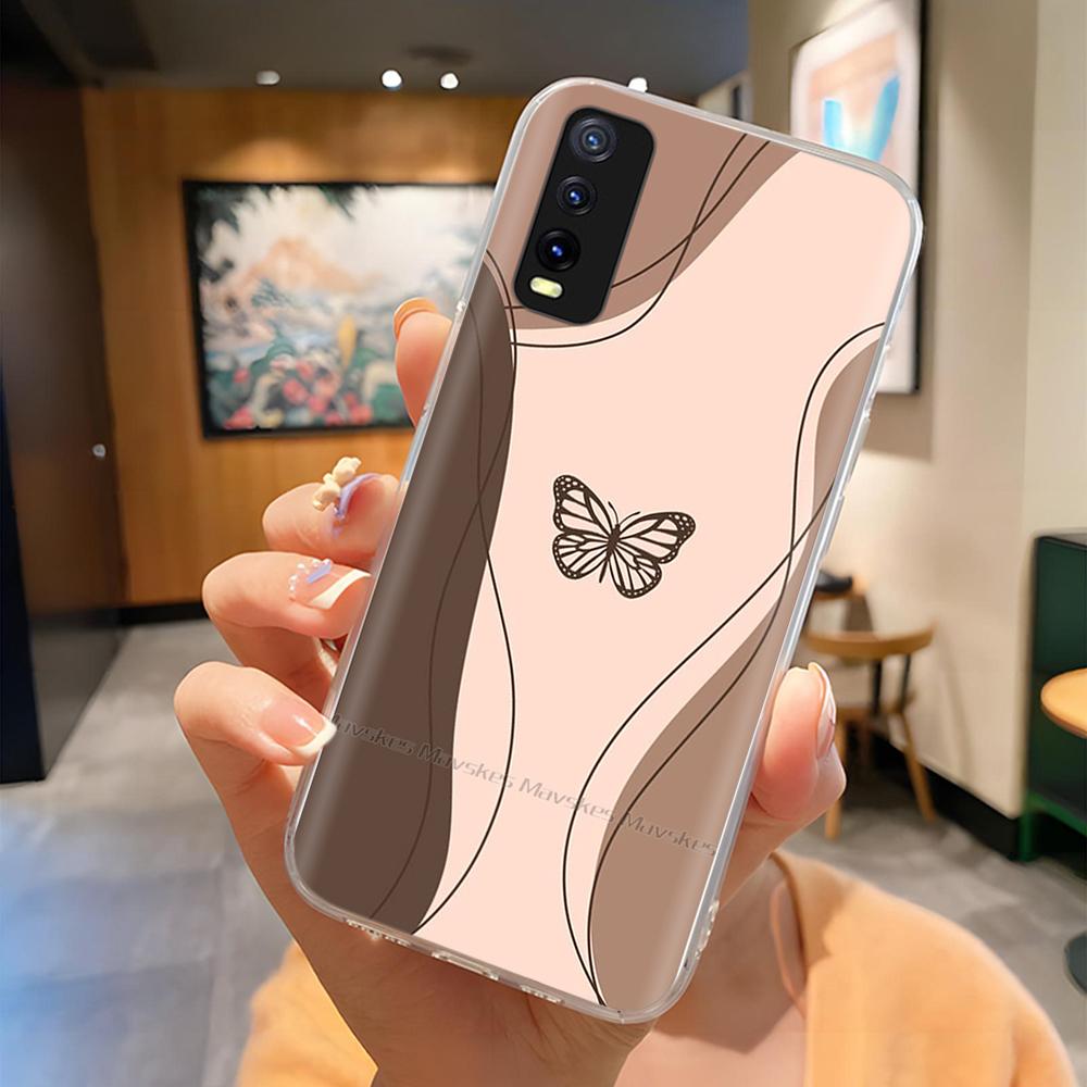 Pro Vivo V2027 V2028 V2029 Zadní kryt Vivo Y11S Y12s Y12a Y20 Y20s Y20i Pouzdro Roztomilý Kreslený Malovaný Funda Měkký TPU Silikonový Nárazník