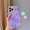 Ins Korea süße 3D lila Schmetterling Silikon Handyhülle für iPhone 13 12 11 Pro Xs Max X Xr schöne schützende weiche Rückabdeckung