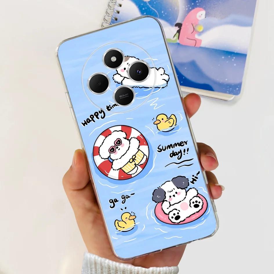 For Xiaomi Poco C75 Case 2024 New Stylish Flower Soft Transparent Silicone Phone Cover For Xiaomi Poco C75 4G C 75 PocoC75 Coque