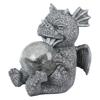 Cute Dinosaur Sculptures Light Resin Animal Statue Lamp Crafts Art Figurines Ornaments  Outdoor