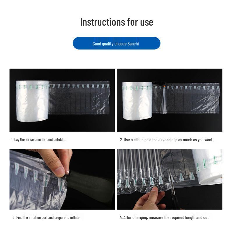 Thick Transparent Air Column Cushion Roll for Packaging