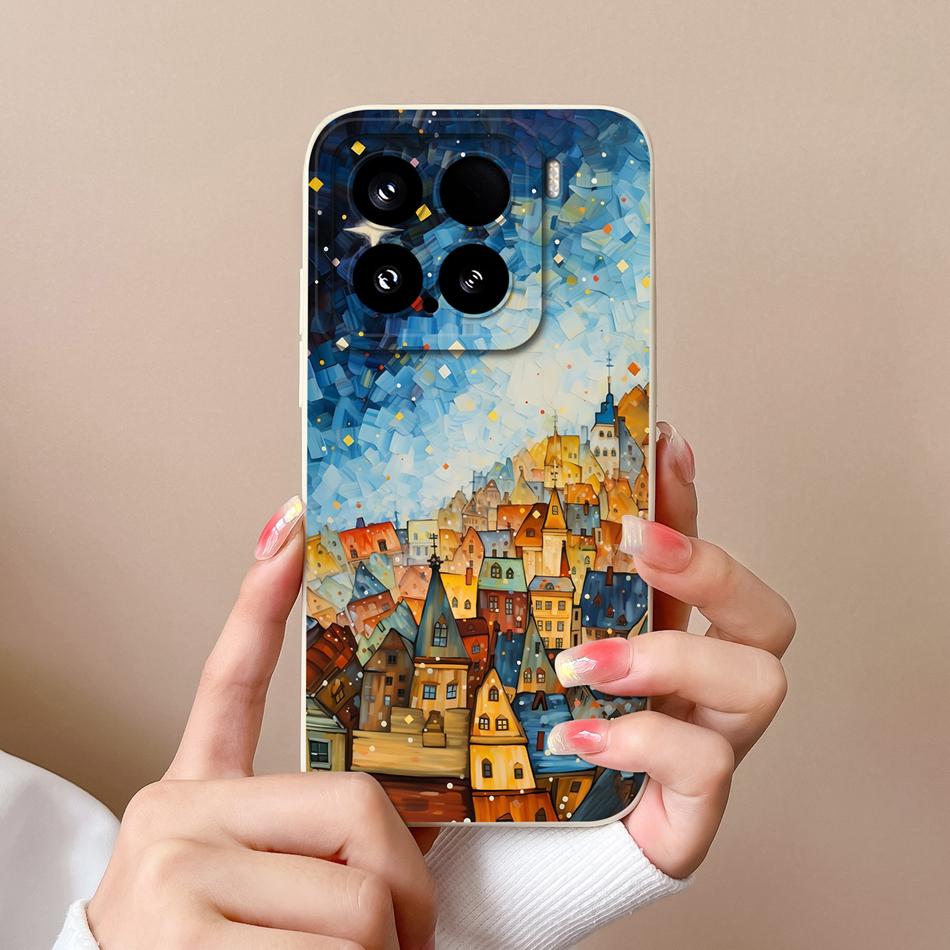 For Xiaomi 15 Pro Case For Xiaomi 14 Pro Phone Cases Various Style Soft Liquid Silicone Mi15 Mi14 Back Cover Anti Drop Bumper