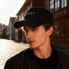 Cotton Baseball Cap With Embroidered Letters For Casual Sun Protection And Sunshade
