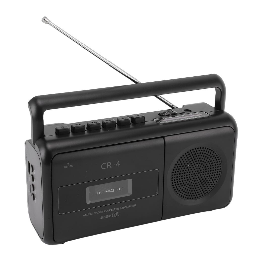 Cassette Tape Recorder Voice Recording Battery Operated MP3 To Cassette Converter Built in Speaker Mic Headphone Jack