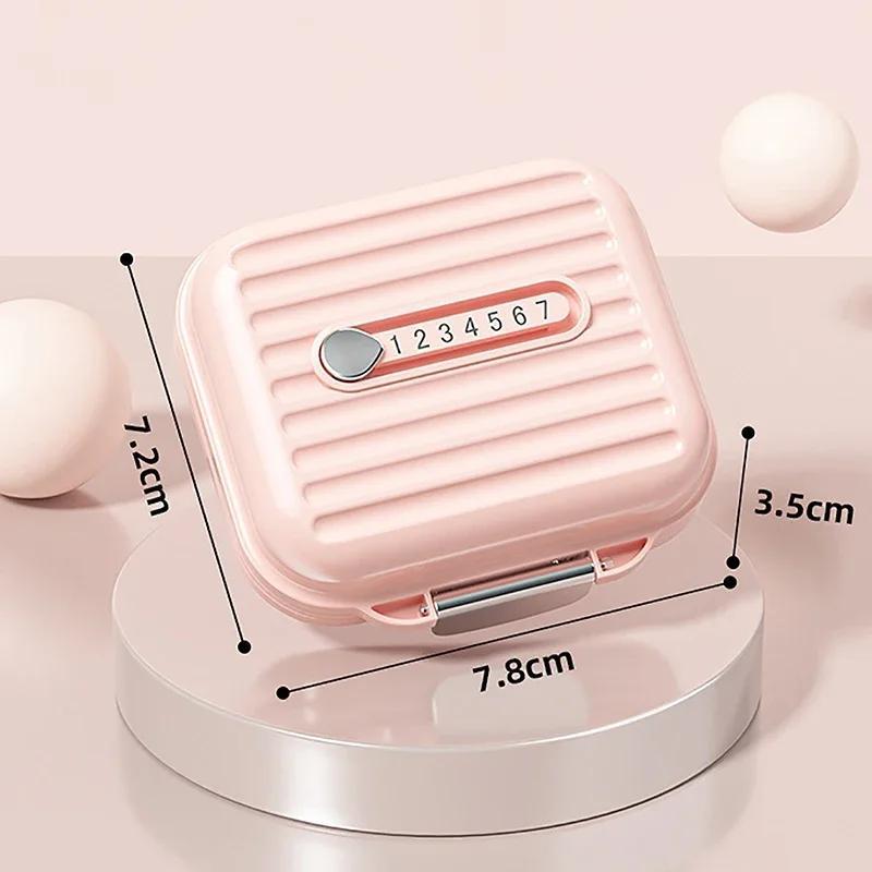 

1PC 7 Grids Mini Portable Pill Box Weekly Medicine Vitamin Storage Organizer Travel Tablets Sealed Box Pills Case Container