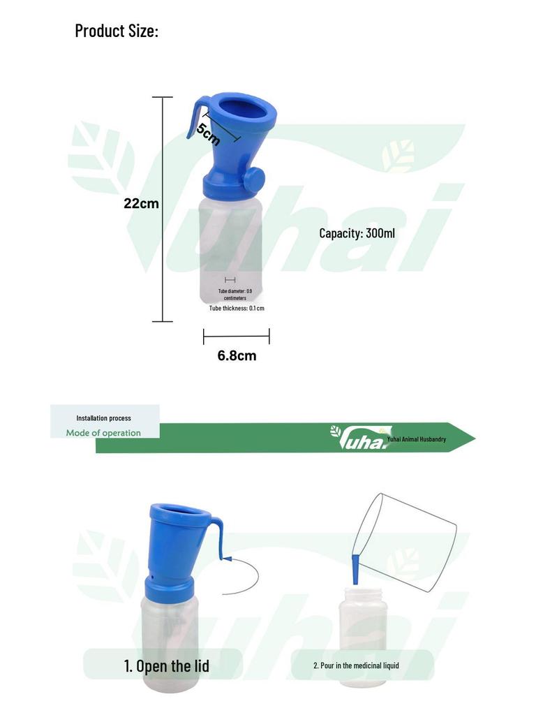 Medicated Foam Bath Cup for Nipple Disinfection and Milking Parlor Use