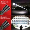Super 4*120W Powerful Flashlight Rechargeable Torch Light High Power LED Flashlight Long Range Lantern Zoomable Camping Lamps