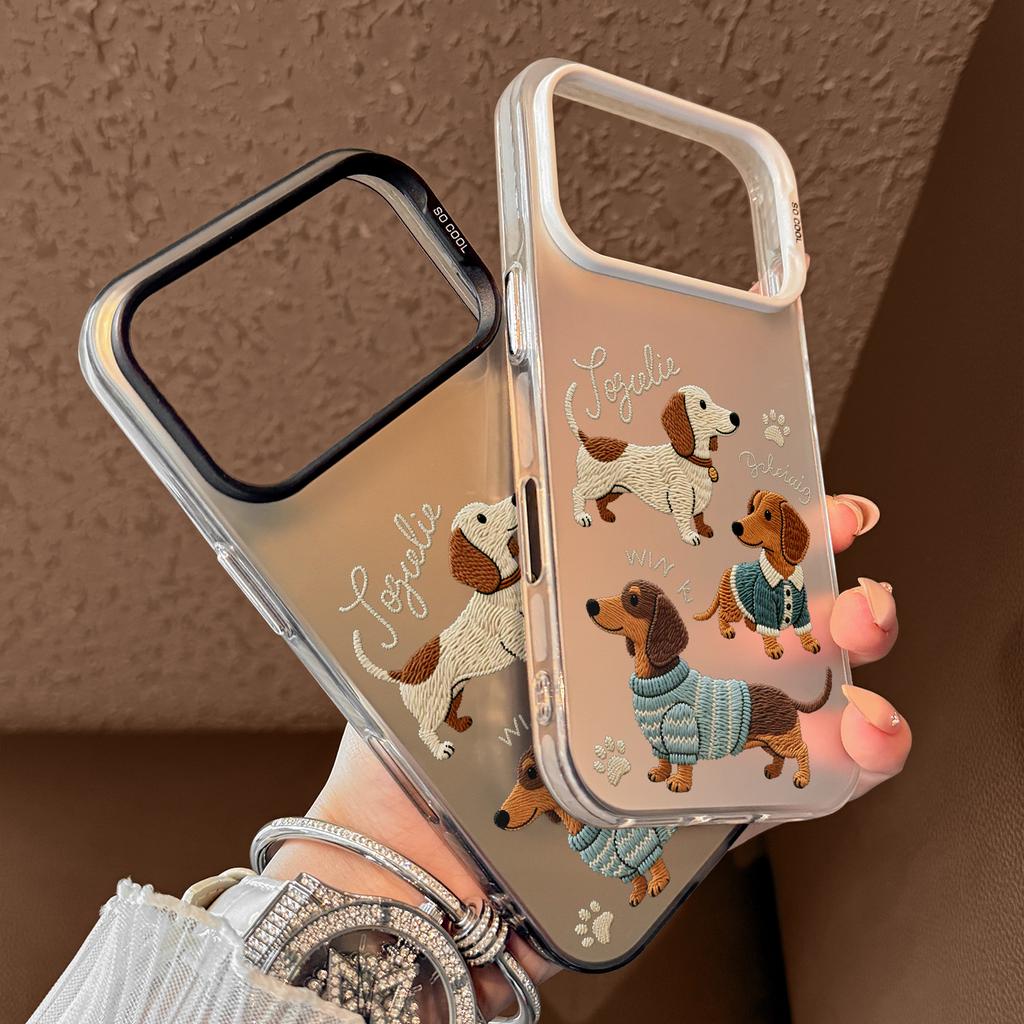 Cartoon Dog Pattern Phone Case For IPhone 17 Case IPhone 16 Pro Max 11 15 14 12 17 Pro Max 16e Plus Air Silicone Cover