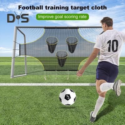 Soccer Goal Net with Scoring Zones Portable Folding Outdoor Football Goal Target Training Aid Soccer Net for Backyard Football Training