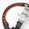 New Suzuki Jimny 4th Generation Steering Wheel Jimny Sierra Nomad Genuine Replacement Interior Custom Design Wood with Black (JB64, JB74, JC74) -