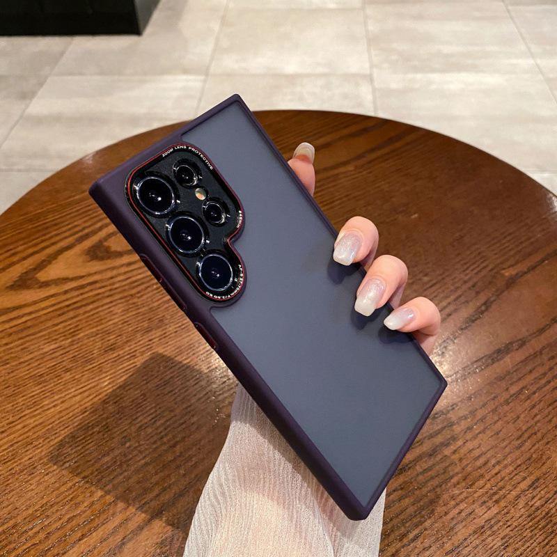 

Матовый чехол с полным покрытием Skin-Feel для Samsung S24 Ultra/S24/S24 Plus S24 Ultra темно-фиолетового