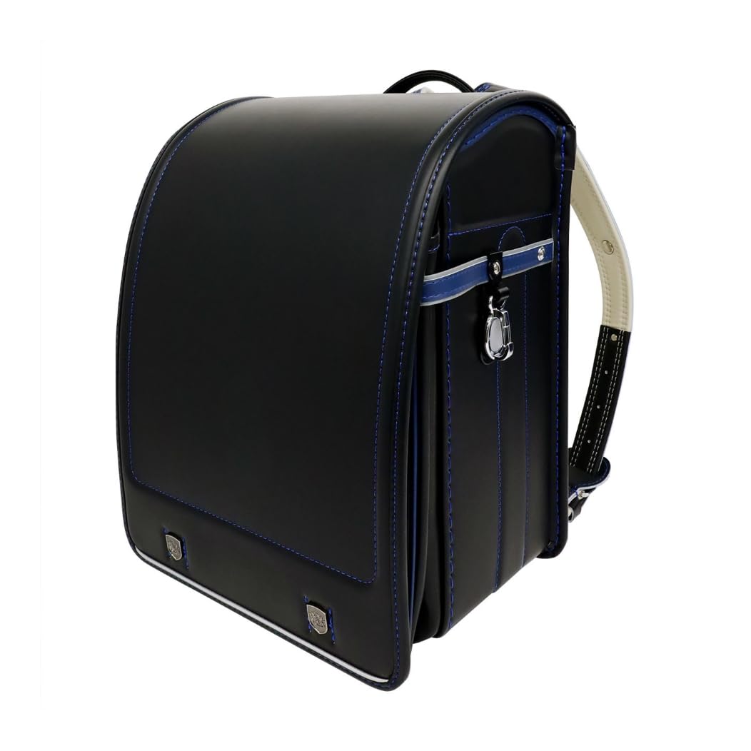 

in Functional School Backpack with Emblem for Large A4 Flat File Repair Warranty until School Entrance Gift x Marine (Made Japan) Fit-chan Boys,