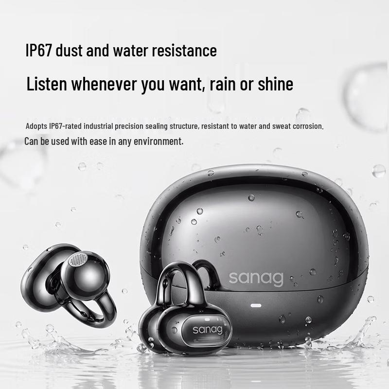 

SANAG S8S Ultra Ear-Clip Open-Ear AI Sport Bluetooth Earphones