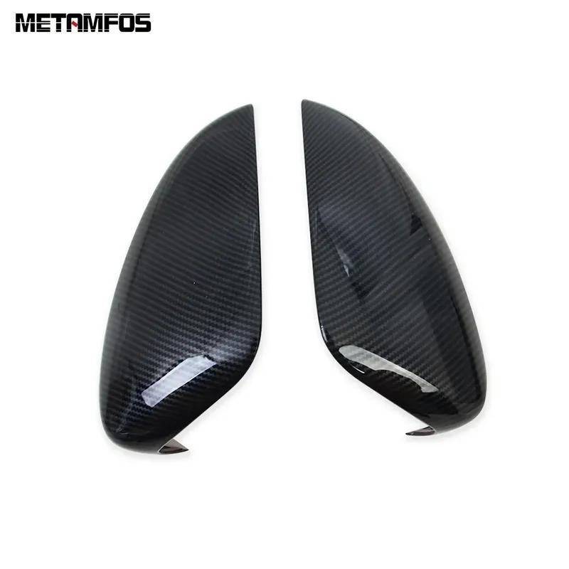 Rearview Mirror Cover Trim For Mazda 6 M6 Atenza 2018- 2024 Carbon Fiber Side Door Mirror Protector Accessories Car Styling