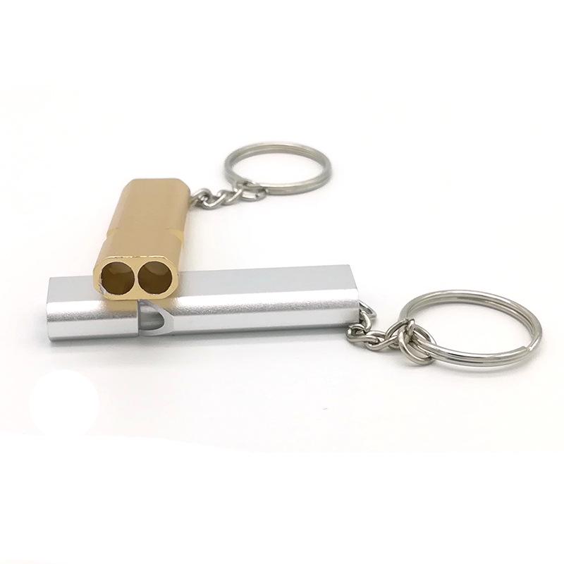 Double-Hole High-Pitched Outdoor Whistle for Sports Training and Survival