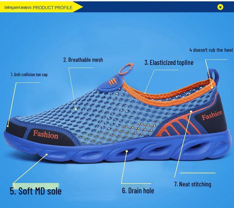 2021 Unisex Lightweight Slip-On Mesh Water Shoes