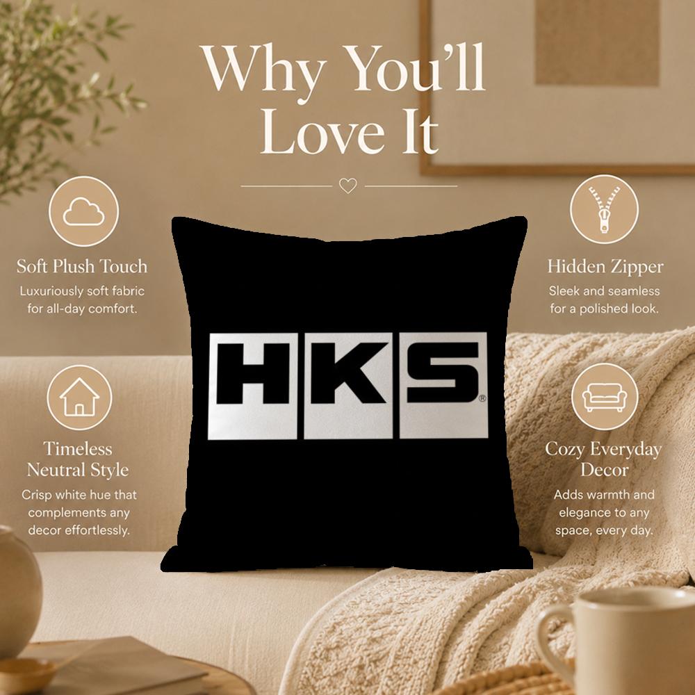 Auto Part H‑HHHKSSS Cushion Cover Double-Sided Printed Pillow Cover Hypoallergenic Dust-Mite Proof