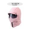 Winter Ski Mask with Glasses Neck Warmer Windproof Full Face Covers Cycling Mask Trapper Hat Unisex Sport Ski Headwear