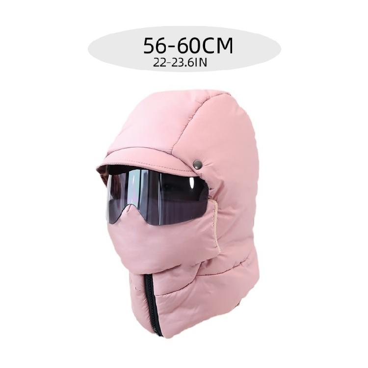 Winter Ski Mask with Glasses Neck Warmer Windproof Full Face Covers Cycling Mask Trapper Hat Unisex Sport Ski Headwear