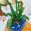 Non-Toxic 587Pcs Moc Orchid Flower Potted Series Building Blocks Bouquet Model Bricks Set Toy For Children Desk Home Decoration