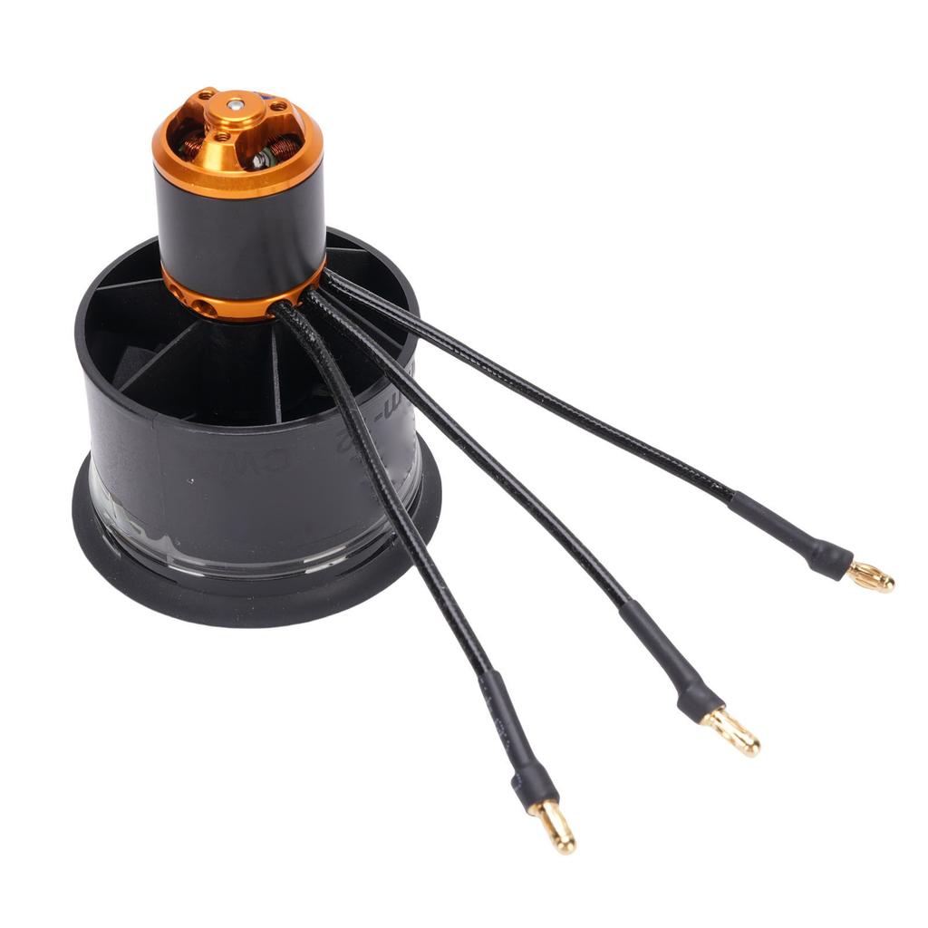 3750KV 50mm Ducted Fan with Brushless Motor 12 Blades Ducted Fan with Control Board and Switch for DIY Jet Dry Blower Aircraft Model
