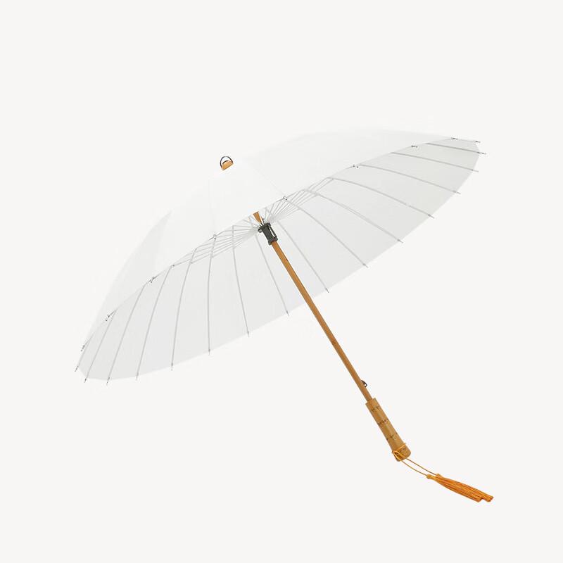 Nanjiao Retro Wooden Handle 24-Rib Windproof Long Umbrella