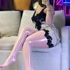 1 Pair Women's Plus Size High-Waist Sheen Sheer Tights Ultra Thin All-Season Comfort Fit Sexy Horse Oil Pantyhose Leggings Socks